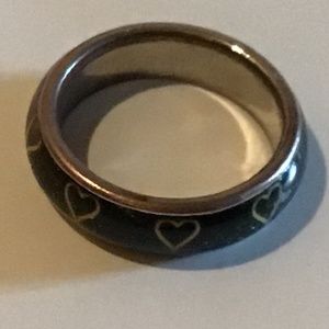 FASHION JEWELRY BLUE ENAMEL RING - COLOR CHANGING